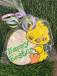 Happy Easter Chick with Egg Cookie